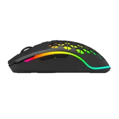 Porodo 9D Wireless-Wired RGB Gaming Mouse - Built-in Rechargeable Battery - Black